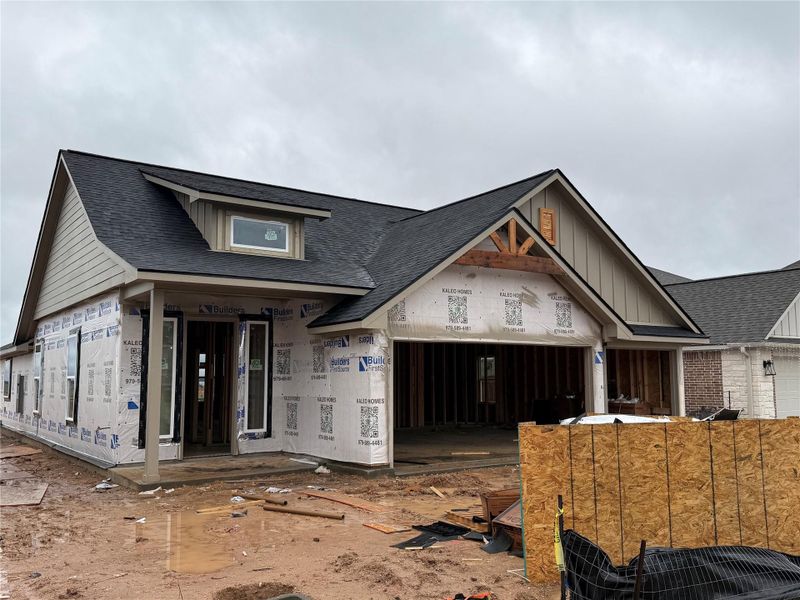 In-progress construction of a new home in , College Station, TX (Image 3).
