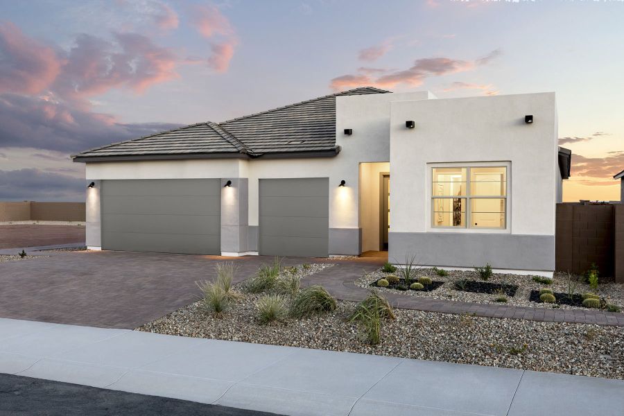 Representative exterior photo of a completed home built from the Auburn by Mattamy Homes in White Tank Vistas, Waddell, AZ (Image 19).