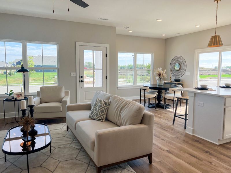 Representative furnished interior of a home built from the Sawgrass by Perfection Builders in Heritage Commons, Andover (Image 5).