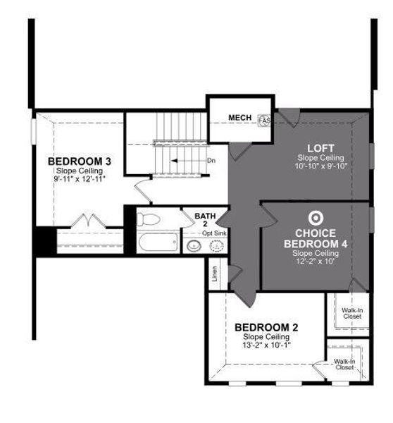 Beazer Homes Verandah Cascade. This is not an actual photo of the home but is an actual photo of the Cascade floorplan.