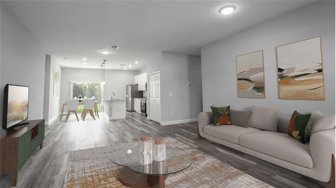 Furnished interior view inside a new home in , Dunnellon (Image 10).