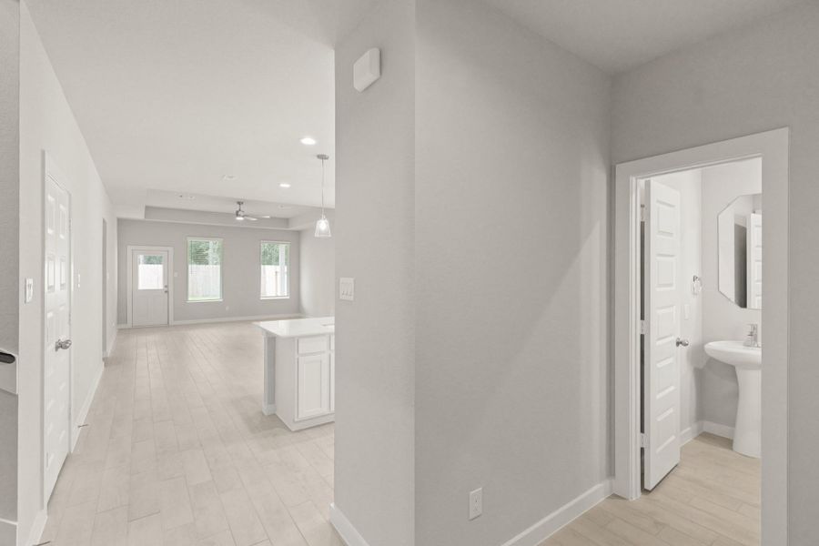 Spacious, unfurnished interior of a new home in Cypresswood Landing, Humble (Image 34).