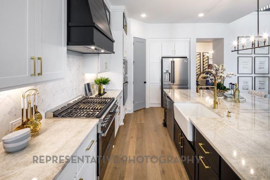 Furnished interior view inside a new home in Sandbrock Ranch: 60ft. lots, Aubrey (Image 32).