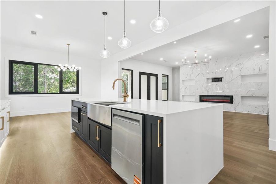 Furnished interior view inside a new home in , Atlanta (Image 6).
