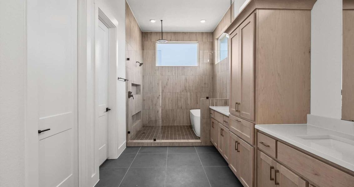 Furnished interior view inside a new home in Sweetwater, Austin (Image 8).