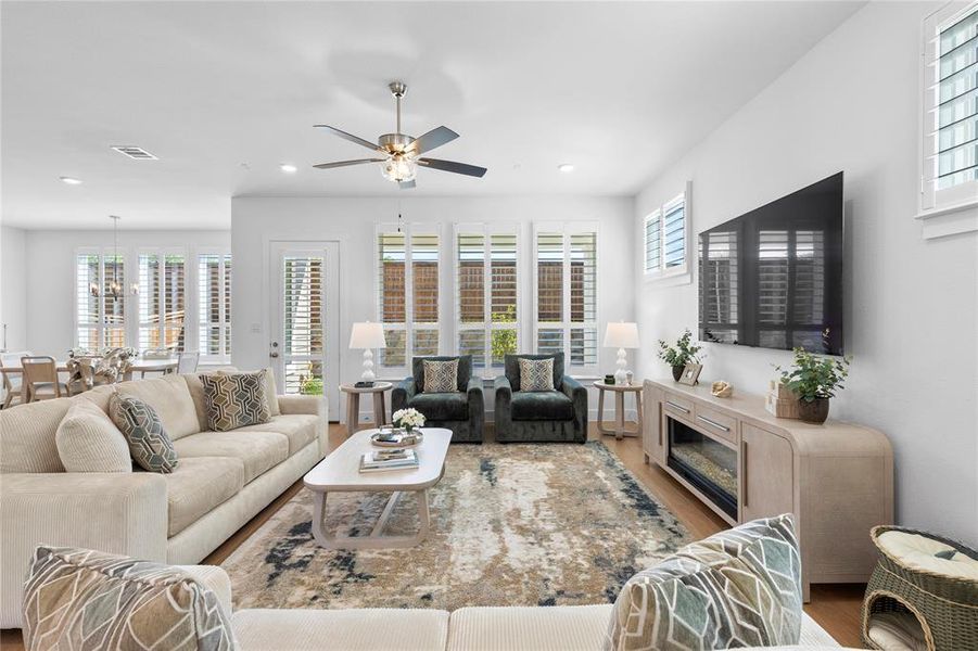 Furnished interior view inside a new home in North Square at Uptown, Celina (Image 35).