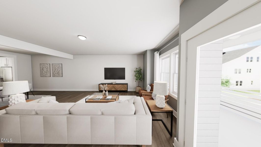 Living Room + Covered Porch