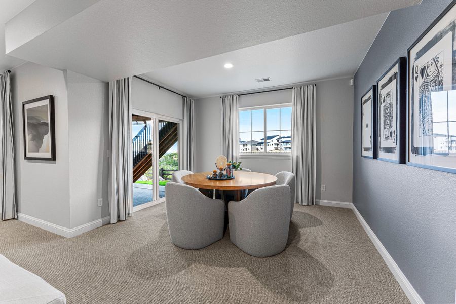 Furnished interior view inside a new home in Macanta, Castle Rock (Image 29).