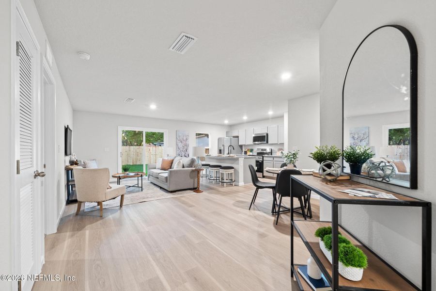 Furnished interior view inside a new home in , Jacksonville (Image 8).