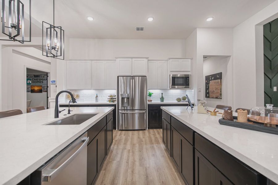 Representative furnished interior of a home built from the Adelaide by Chesmar Homes in Mesa Western, Cibolo (Image 7).