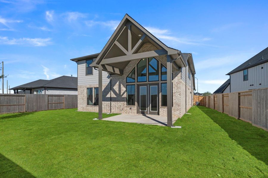 Exterior details and patio area of a home in Jubilee 45' 70', Hockley (Image 3).