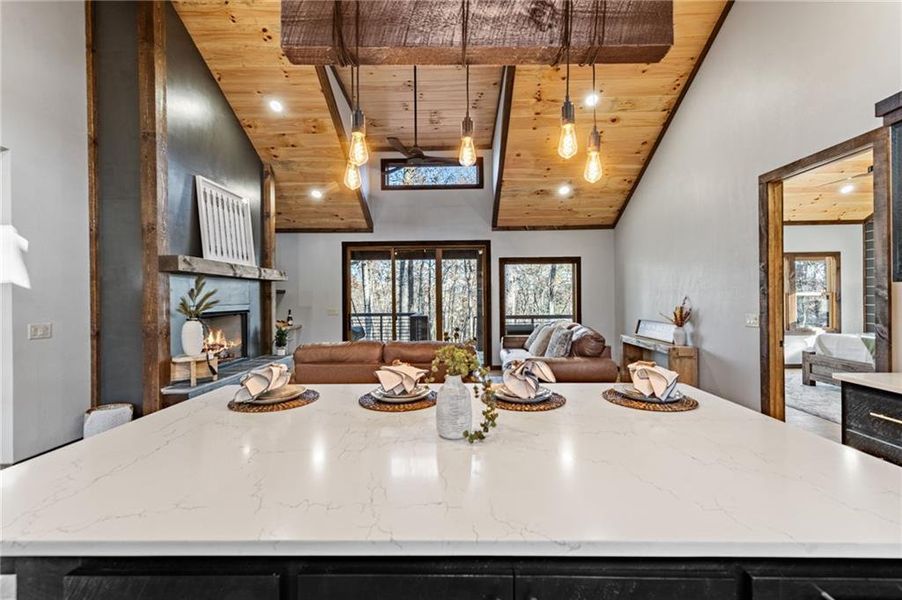 Furnished interior view inside a new home in , McCaysville (Image 27).