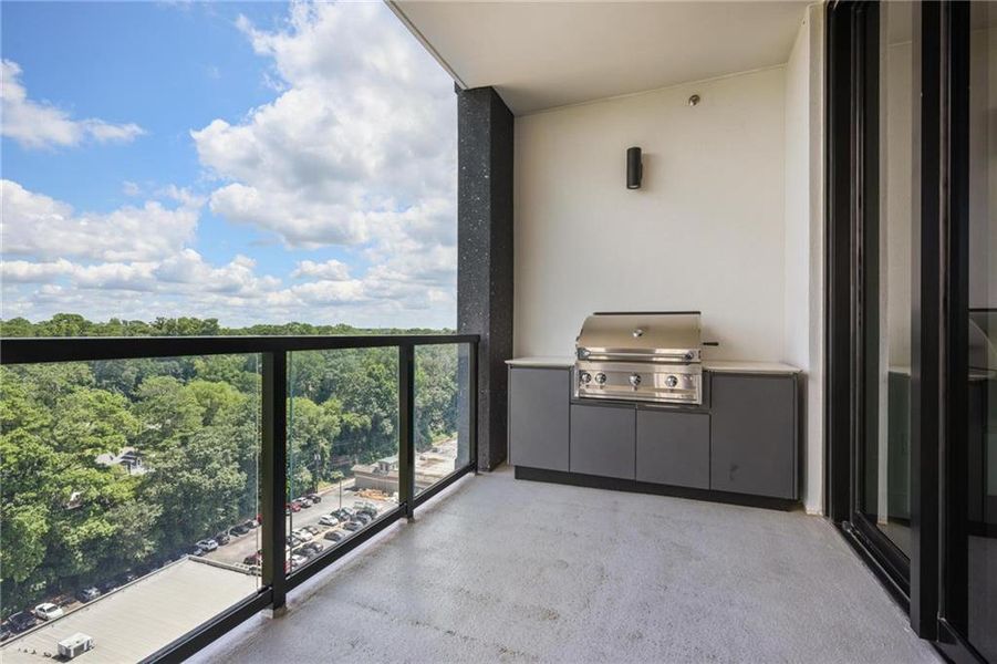 Exterior details and patio area of a home in , Atlanta (Image 15).