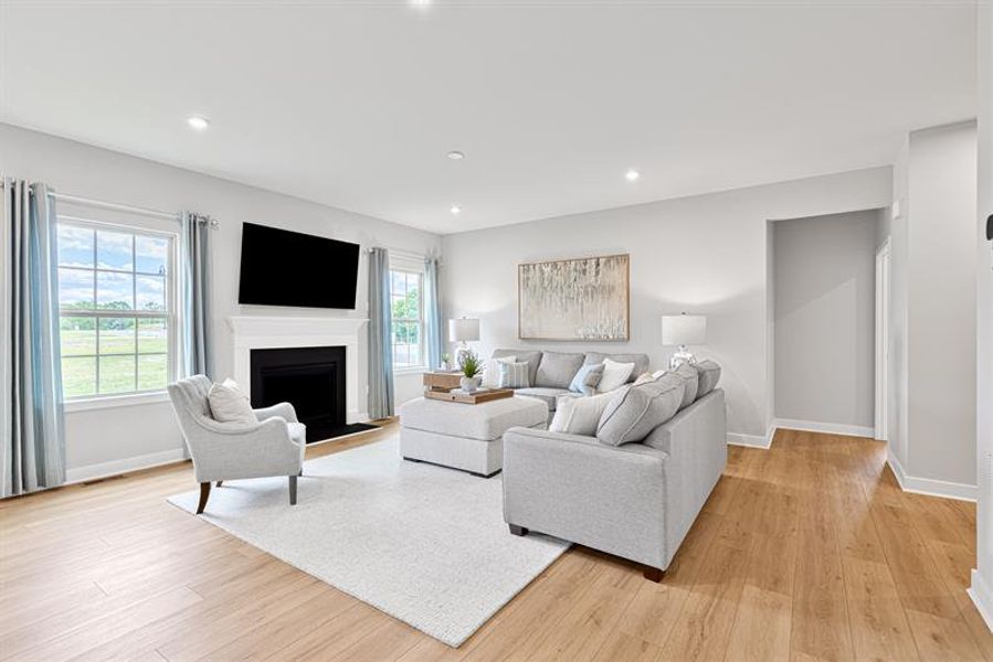 Representative furnished interior of a home built from the Anderson by Ryan Homes in Canterbrook Farms, Fountain Inn (Image 27).