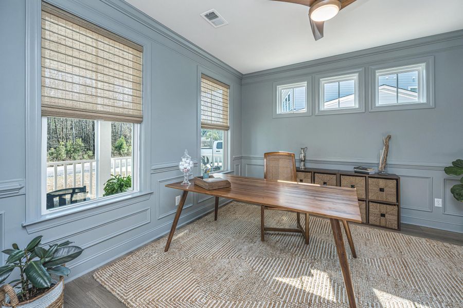Furnished interior view inside a new home in , Awendaw (Image 36).