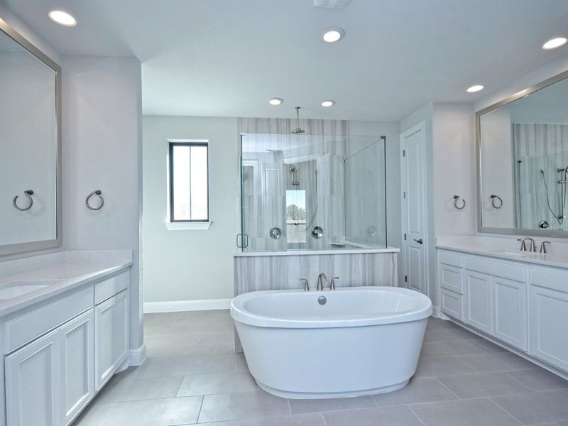 Representative furnished interior of a home built from the San Simeon I by Giddens Homes in Clearwater Ranch, Liberty Hill (Image 323).