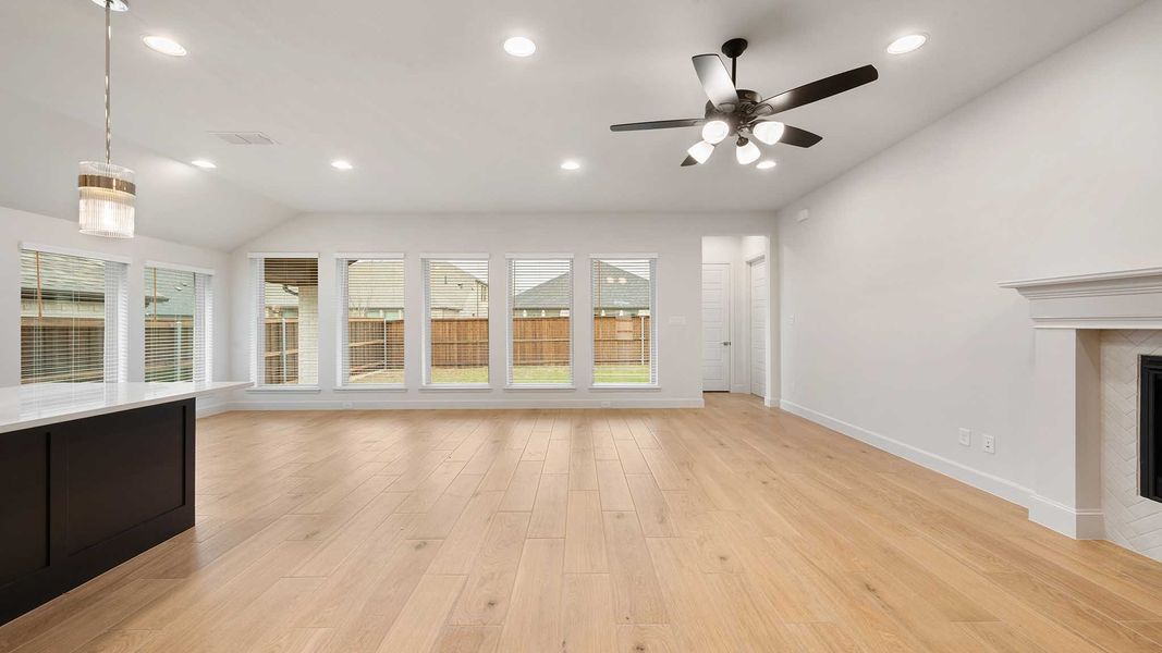 Representative unfurnished interior of a home built from the 2619W by Perry Homes in Crosswinds, Niederwald (Image 9).