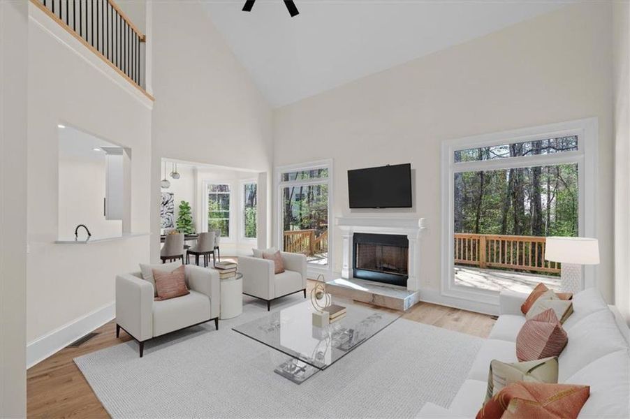Furnished interior view inside a new home in , Douglasville (Image 6).