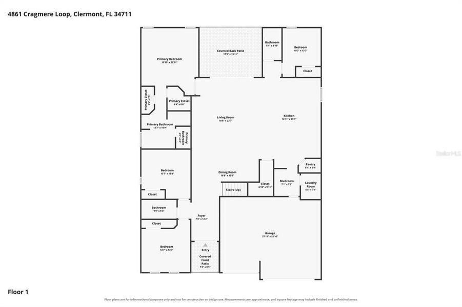 2D floor plan layout of this home in , Clermont, FL (Image 6). 2D floor plan layout of this home in , Clermont, FL (Image 6).