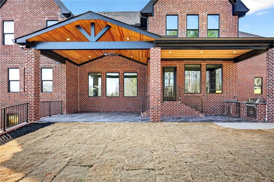 Exterior details and patio area of a home in , Buford (Image 4).