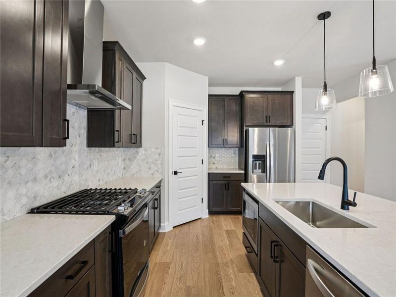 Furnished interior view inside a new home in Hemingway - Cottage Series, Cumming (Image 3).