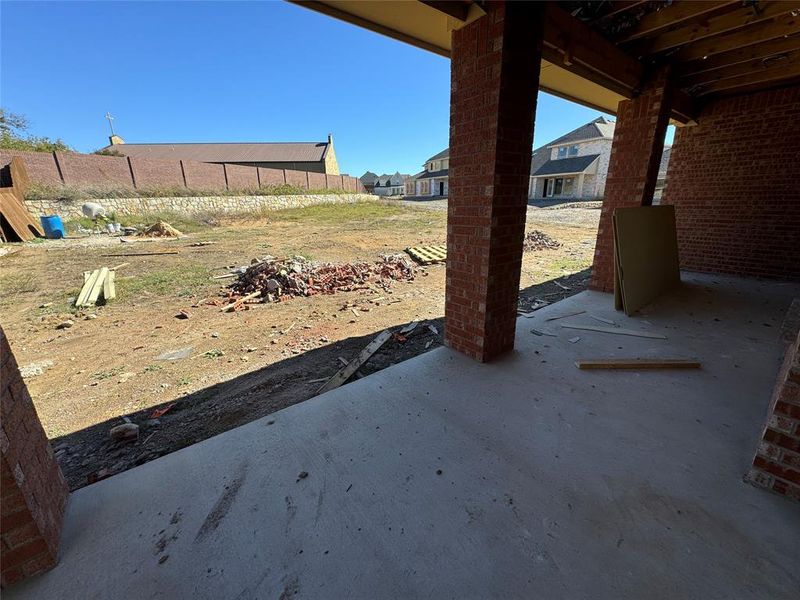 View of yard with a patio