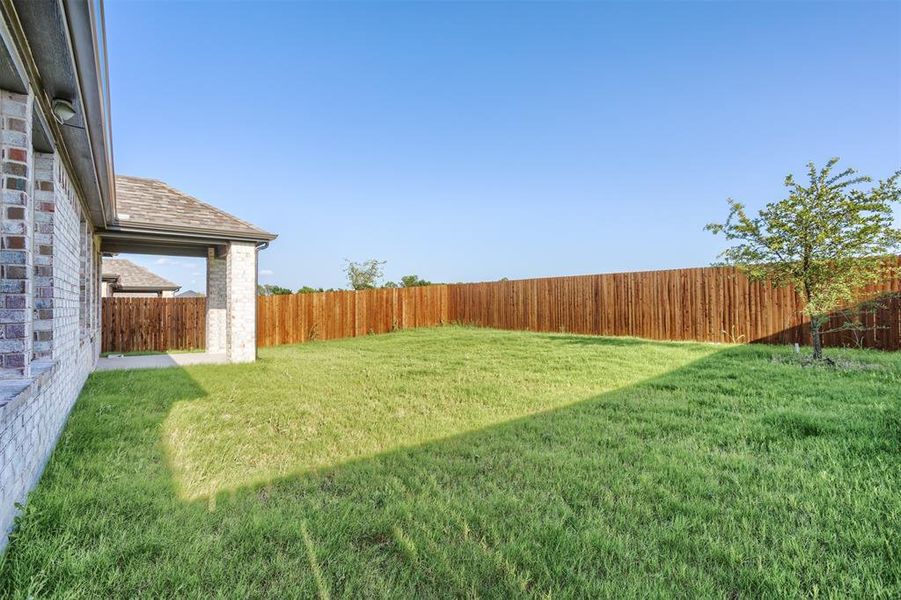 View of fenced backyard View of fenced backyard