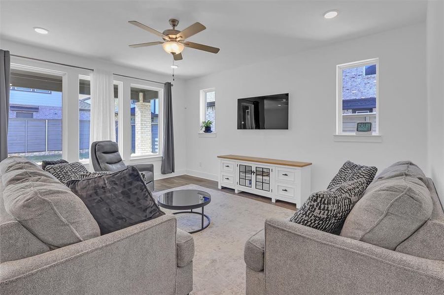 Furnished interior view inside a new home in Garden Collection at Union Park, Little Elm (Image 9).