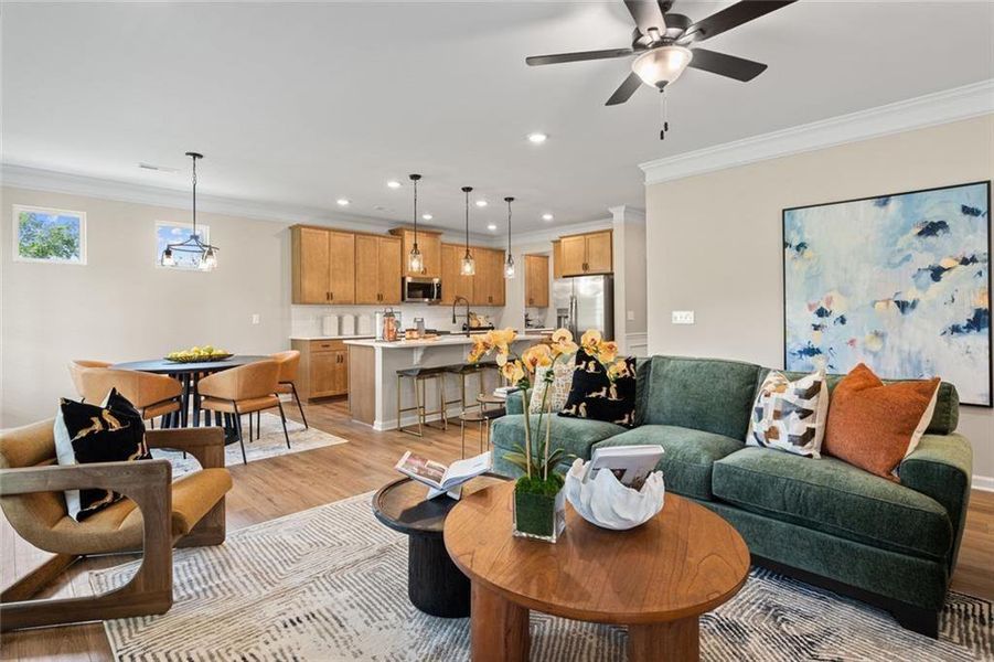 Furnished interior view inside a new home in Sagebrook, Powder Springs (Image 35).