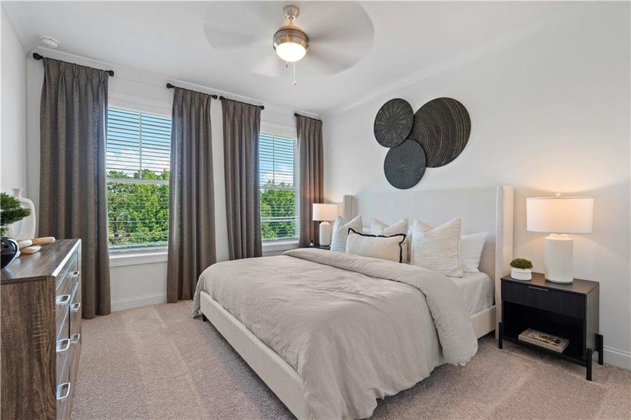 Furnished interior view inside a new home in Brookside Reserve, Alpharetta (Image 7).