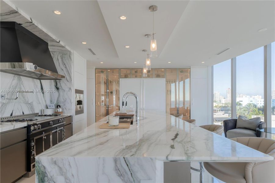 Furnished interior view inside a new home in The Estates at Acqualina, Sunny Isles Beach (Image 6).