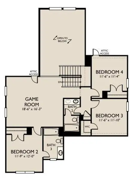 2D floor plan layout of this home in Ashland, Angleton, TX (Image 4).