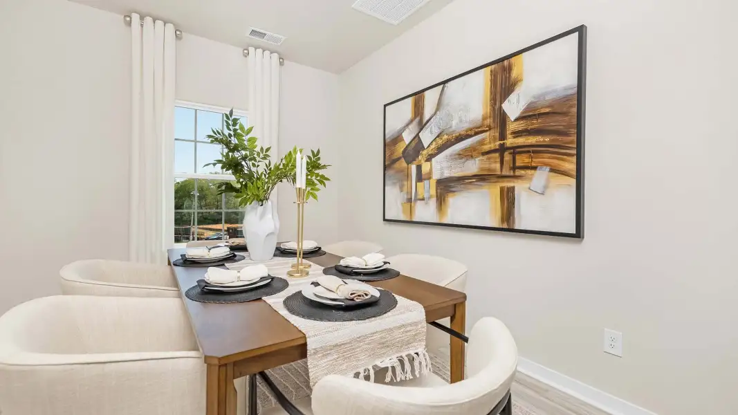 Furnished interior view inside a new home in Reedy Creek Preserve, Charlotte (Image 8).