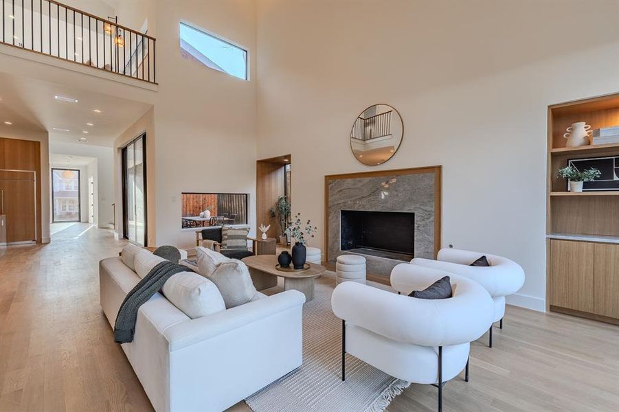 Furnished interior view inside a new home in , Dallas (Image 11).