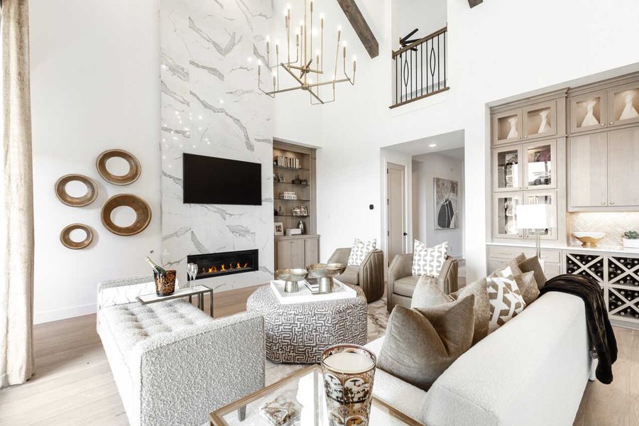 Representative Family Room - some options shown