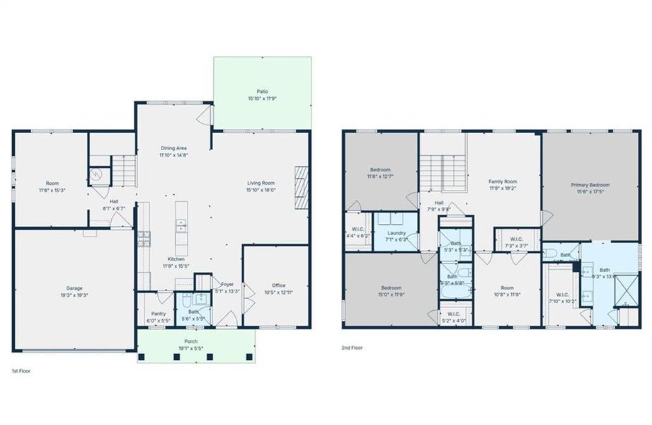 2D floor plan layout of this home in Sweetbay Farm, Lawrenceville, GA (Image 3). 2D floor plan layout of this home in Sweetbay Farm, Lawrenceville, GA (Image 3).