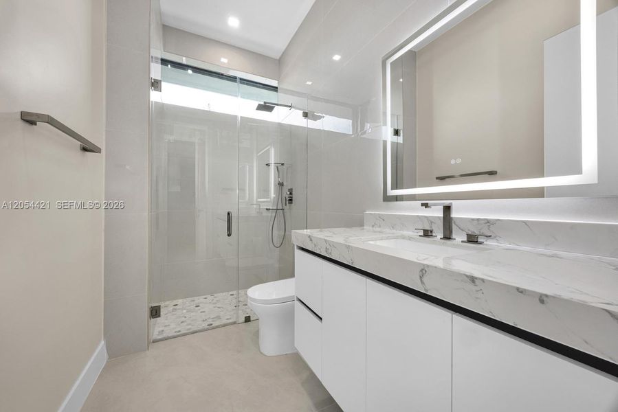 Furnished interior view inside a new home in , Miami (Image 18).
