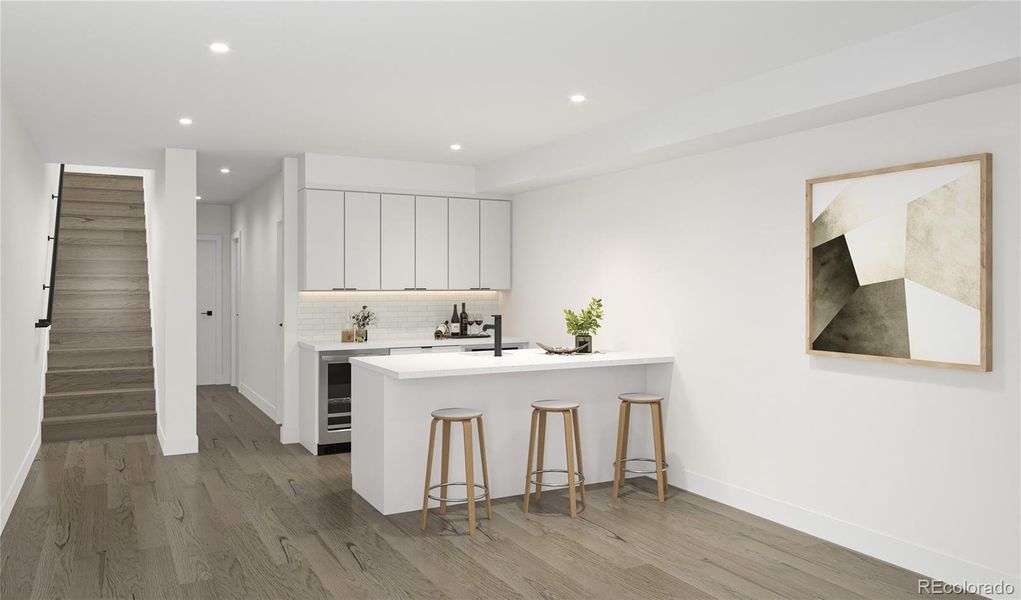 Furnished interior view inside a new home in , Denver (Image 7).