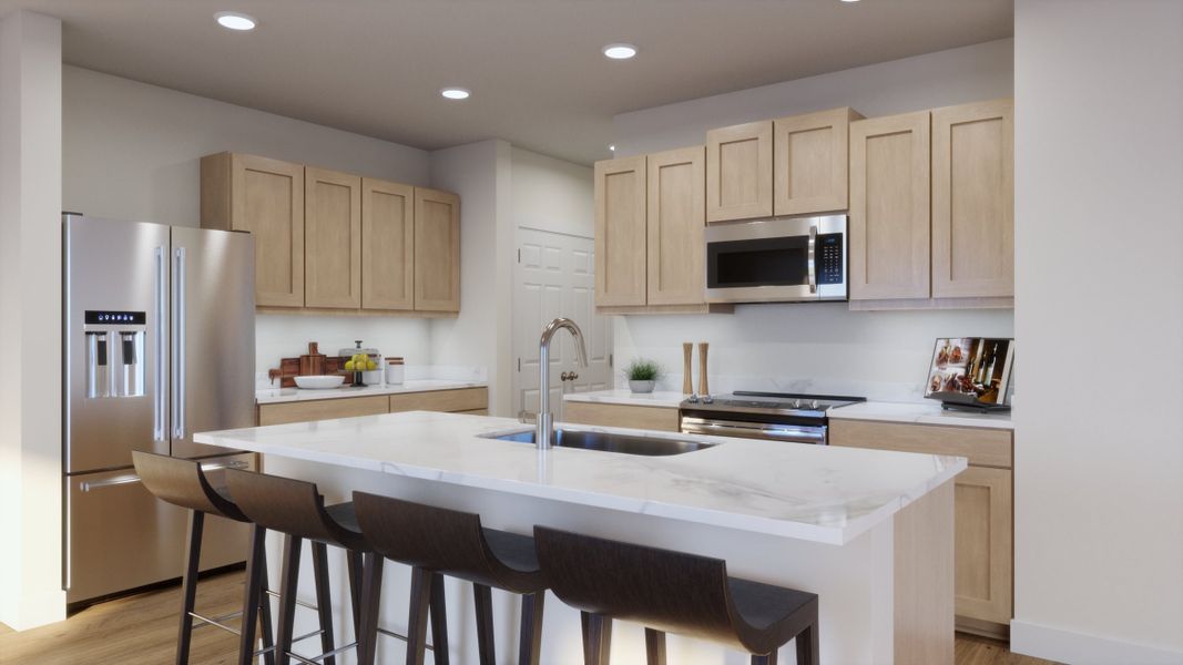 Representative furnished interior of a home built from the Marina by Risewell Homes in Beresford Woods, Deland (Image 3).