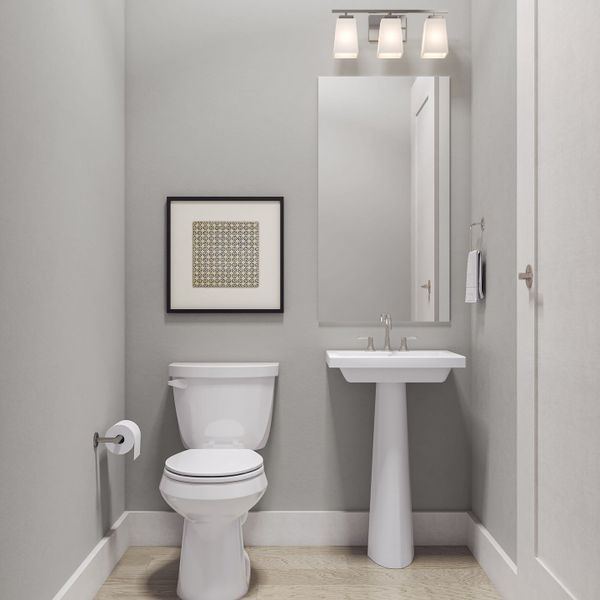 Representative furnished interior of a home built from the Seville by Tri Pointe Homes in Woodson’s Reserve, Spring (Image 11).