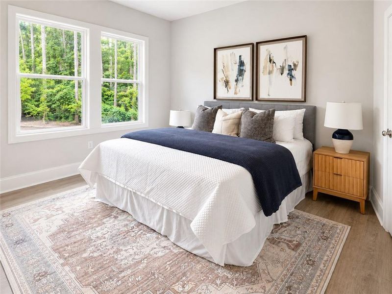 Furnished interior view inside a new home in Ashbury Commons, Powder Springs (Image 7).