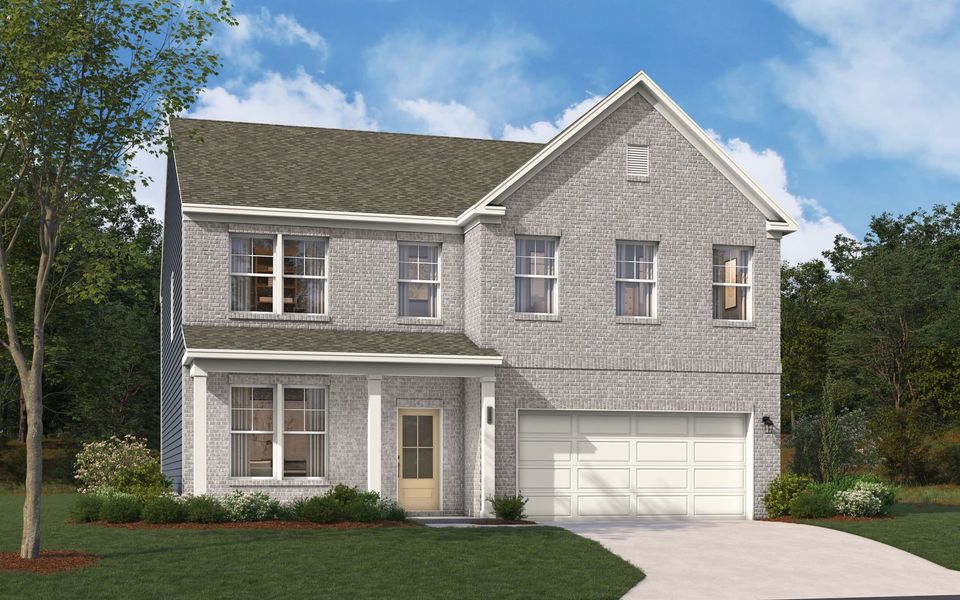 Representative exterior photo of a completed home built from the The Kershaw by Stanley Martin Homes in Riverside Ridge, Lawrenceville, GA (Image 73).
