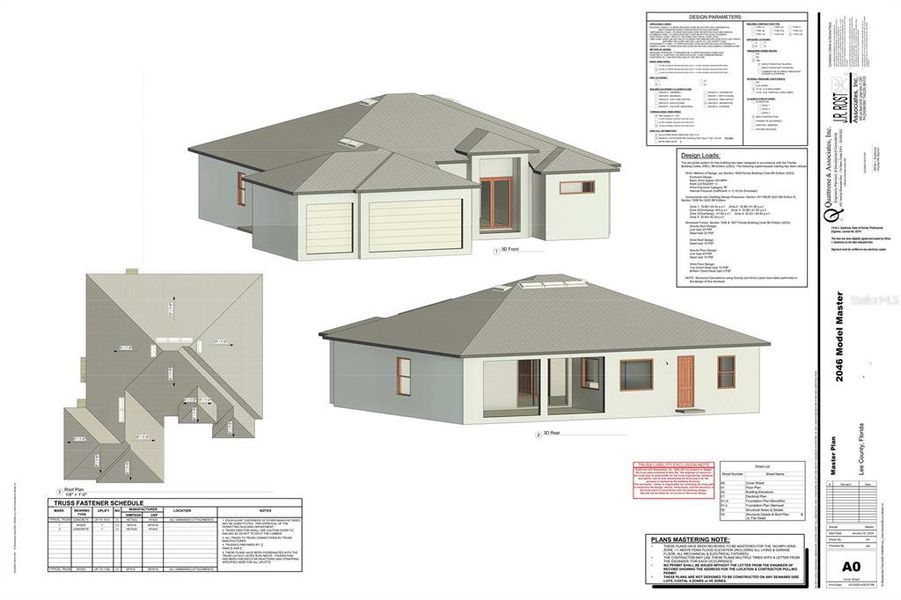 Exterior rendering of this home design in , Cape Coral, FL (Image 5).