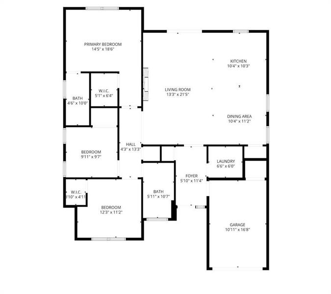 2D floor plan layout of this home in , Sulphur Springs, TX (Image 3). 2D floor plan layout of this home in , Sulphur Springs, TX (Image 3).