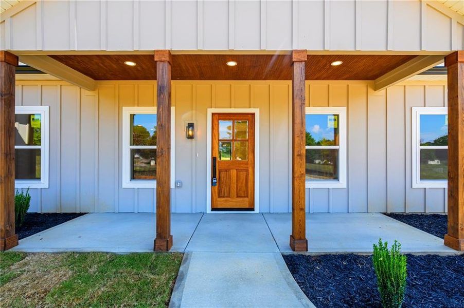 Front exterior of a new home in , Cedartown, GA, highlighting curb appeal (Image 26).