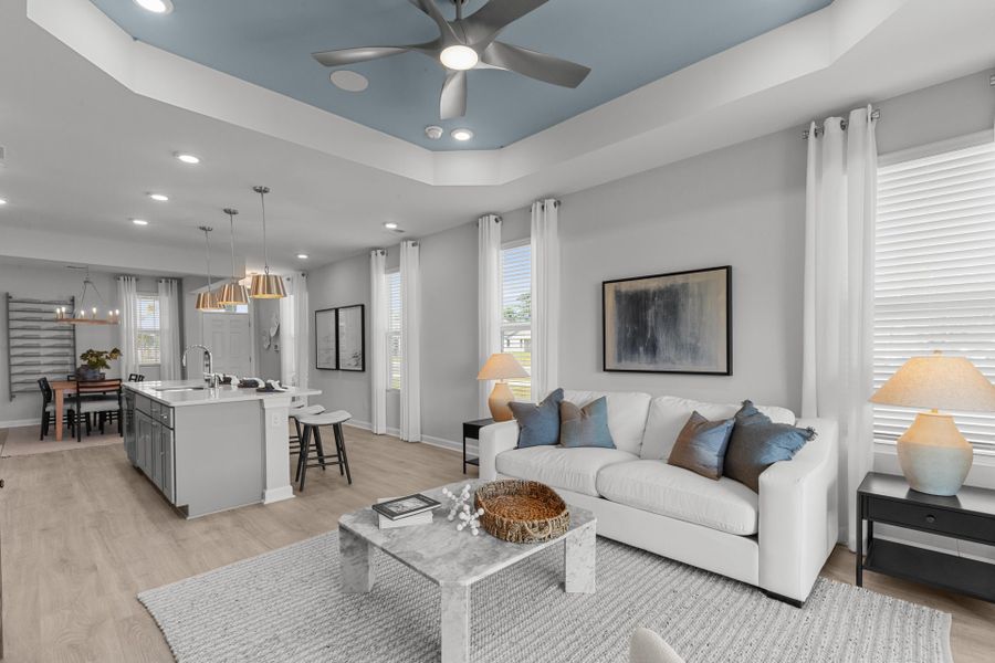 Representative furnished interior of a home built from the The Orchid by Chesapeake Homes in Coastal Club of the Carolinas, Calabash (Image 24).