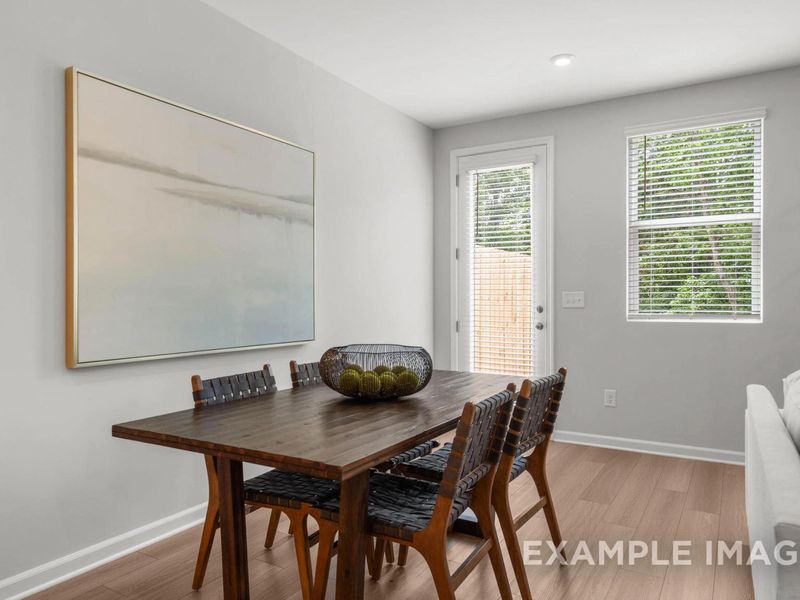 Furnished interior view inside a new home in Townes at North Main, Lillington (Image 8). Furnished interior view inside a new home in Townes at North Main, Lillington (Image 8).