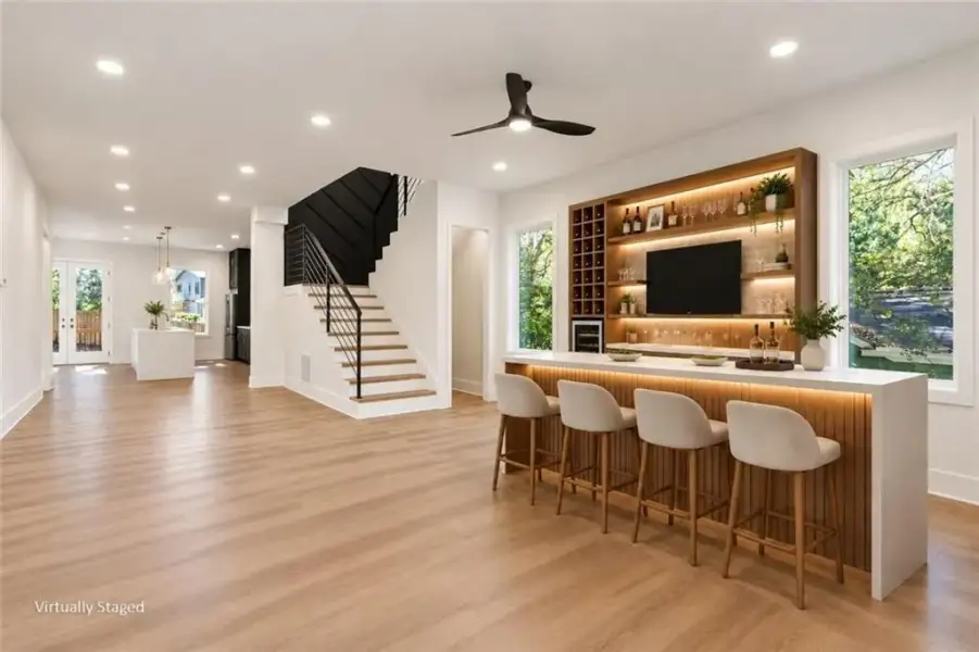 Furnished interior view inside a new home in , Atlanta (Image 7). Furnished interior view inside a new home in , Atlanta (Image 7).