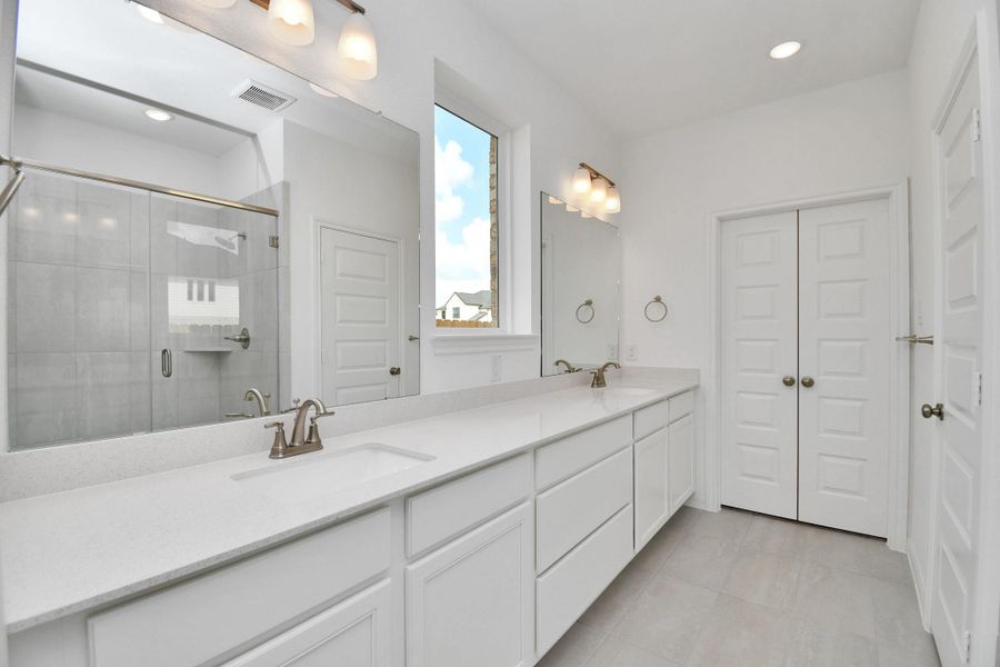 Furnished interior view inside a new home in Elyson, Katy (Image 9).