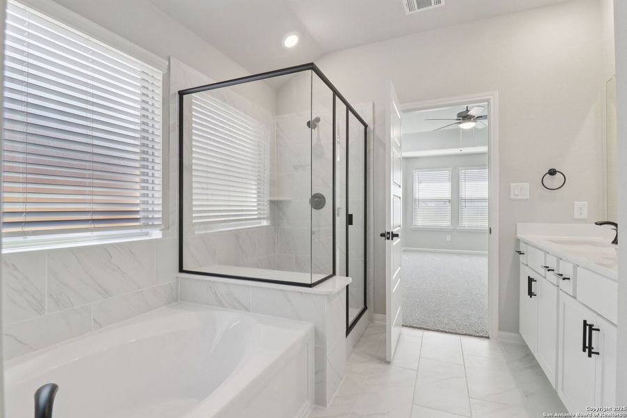 Furnished interior view inside a new home in Arcadia Ridge - Classic Series, San Antonio (Image 10). Furnished interior view inside a new home in Arcadia Ridge - Classic Series, San Antonio (Image 10).